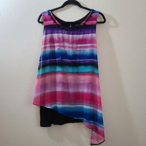 Lane Bryant Multi-Color Blouse.